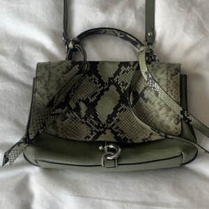 Rebecca Minkoff Olive Snake Print Shoulder Bag